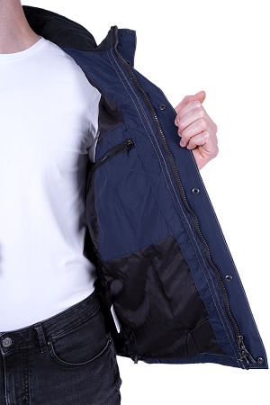 Куртка-штормовка РЕСПЕКТ, синий-бежевый