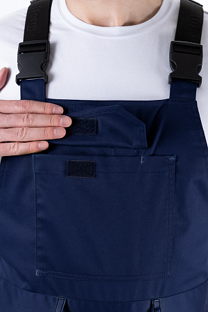 Полукомбинезон ACTIVE FLEX / АКТИВ ФЛЕКС летний, т.синий-флуоресцентный желтый