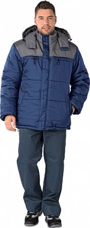 Куртка ШАТЛ зимняя,  т/синий-серый