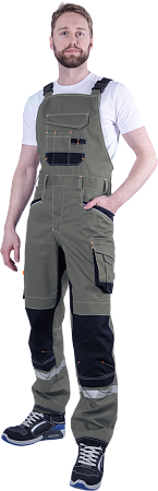 Полукомбинезон КОРПОРАЦИЯ летний, хаки-черный