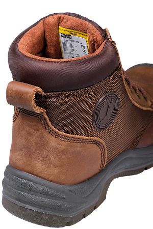 Ботинки DAKAR (ДАКАР) с МП и МС, нубук ПУ/ПУ (коричневые/BRN)