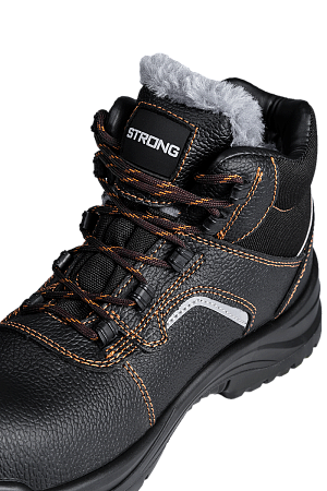 Ботинки STRONG (Стронг) с КП иск. мех кожаные ПУ/ПУ