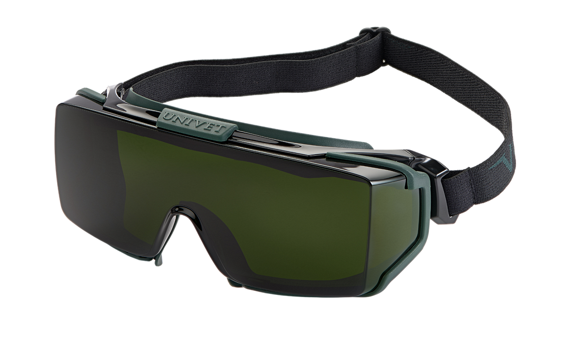 Очки UNIVET™ 5X2 (5X2.03.06.50) (РС) Vanguard Plus (KN), н/в, газосварочные (Green IR5)