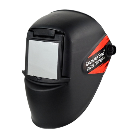 Маска сварщика РОСОМЗ™ НН8 СТАЛЬНОЙ БАРС (50863) (9) с откидным светофильтром