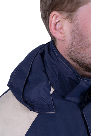 Куртка-штормовка РЕСПЕКТ, синий-бежевый