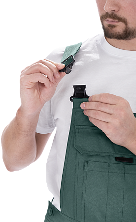 Костюм ТЕХНИК 2 летний, т/зеленый-черный (Куртка, полукомбинезон)