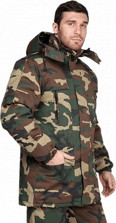 Куртка ТУРИСТ зимняя, КМФ зеленый