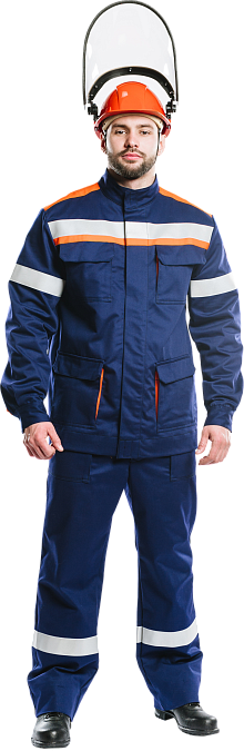 Костюм 20.1 кал/см2 из огнезащитной ткани WORKER,(Куртка+брюки)