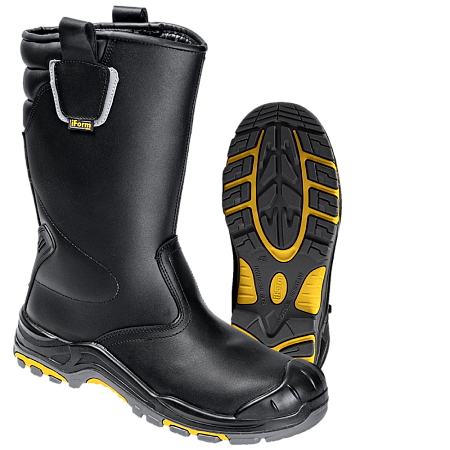 Сапоги iForm® ORIGINAL (ОРИДЖИНАЛ) с КП и КС нат. мех кожаные ПУ/нитрил