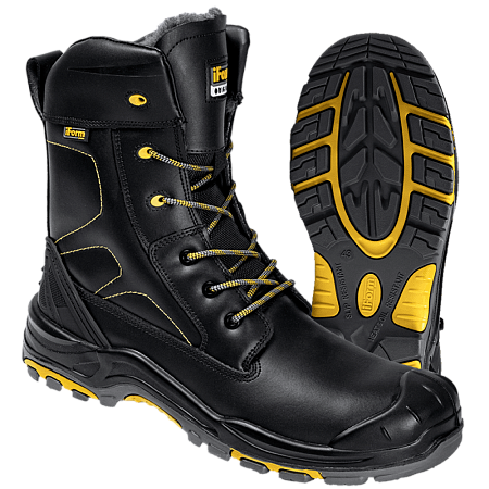 Ботинки iForm® ORIGINAL (ОРИДЖИНАЛ) высокий берец с КП и КС шерст. мех кожаные ПУ/нитрил