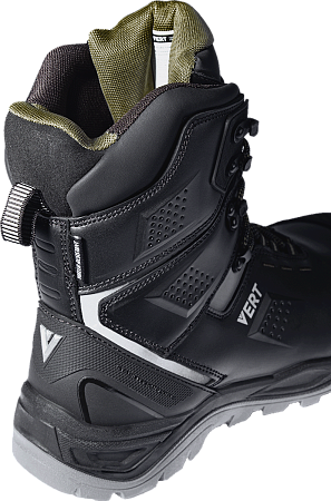 Ботинки VERT высокий берец с КП и КС кожаные ПУ/ТПУ