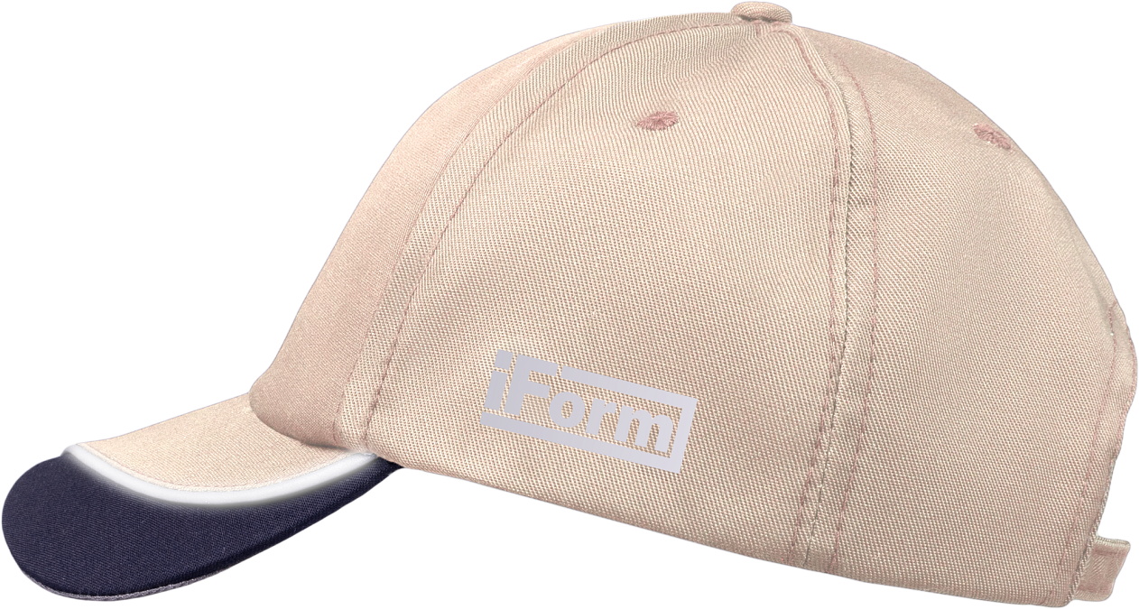 Бейсболка IFORM, бежевый-т.серый