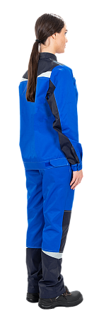 Костюм КМ-10 ЛЮКС летний, василек-синий, женский (Куртка+брюки)