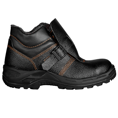 Ботинки СВАРЩИК с МП шерст. мех юфтевые ПУ/нитрил