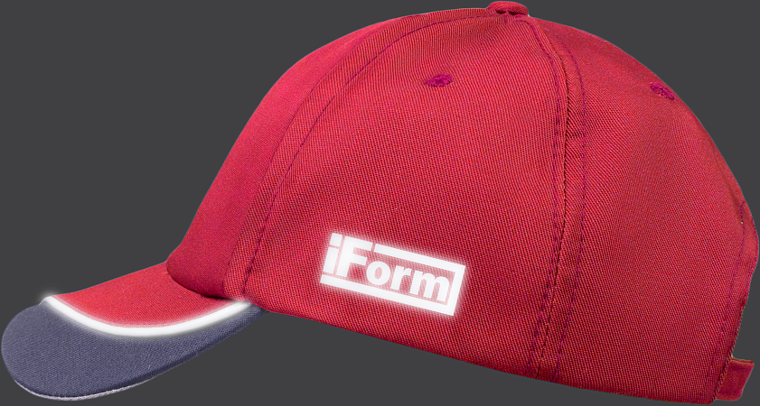 Бейсболка IFORM, красный-серый Импорт