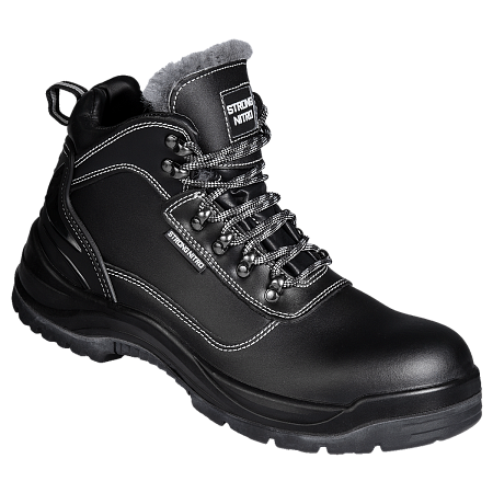 Ботинки STRONG NITRO (СТРОНГ НИТРО) с КП и КС нат. мех кожаные ПУ/нитрил
