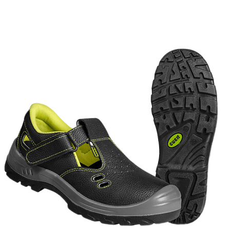 Полуботинки с перфорацией СПЕЦ® с МП кожаные на ПУ/ПУ