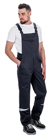 Костюм КМ-10 ЛЮКС АНТИСТАТ летний, т.синий-василек (куртка+полукомбинезон)