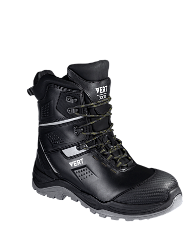 Ботинки VERT высокий берец с КП и КС нат. мех кожаные ПУ/ТПУ