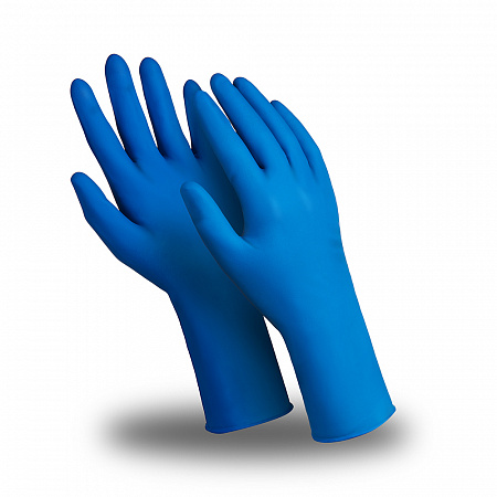 Перчатки ЭКСПЕРТ УЛЬТРА (DG-042), латекс, 0.28 мм, неопудренные, текстура, цвет синий