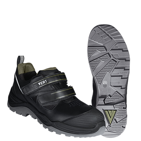 Полуботинки с перфорацией VERT с КП и КС кожаные ПУ/ТПУ