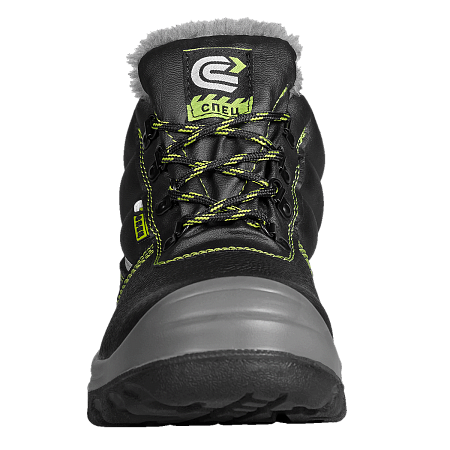 Ботинки СПЕЦ® кожаные с МП иск. мех на ПУ/ПУ