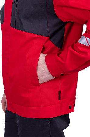 Куртка СТРОНГ летняя, красный-серый Импорт
