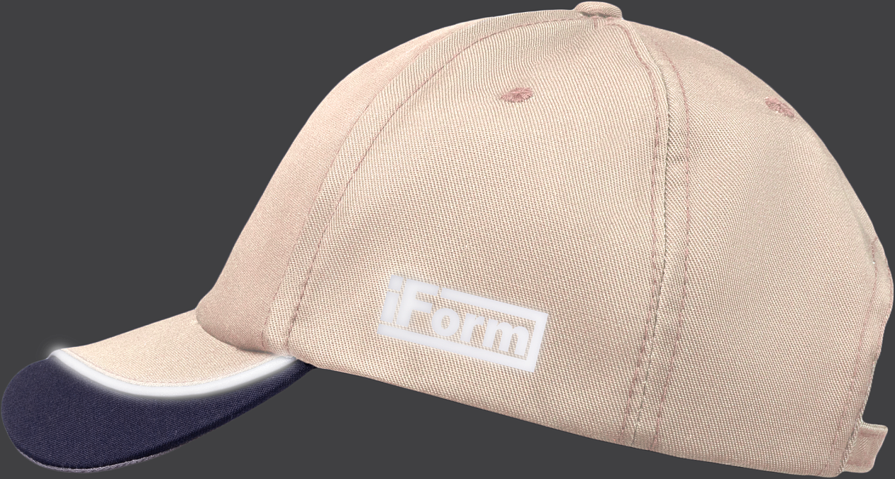 Бейсболка IFORM, бежевый-т.серый