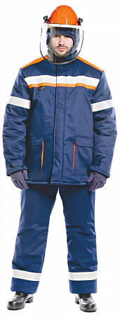 Костюм 85 кал/см2 зимний из огнезащитной ткани WORKER, (Куртка+брюки)