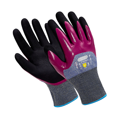 Перчатки ДАЙМОНД (MG-422), Armorcut Technology, нитрил 3/4, оверлок