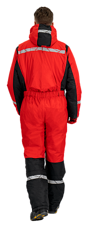 Комбинезон ПИЛОТ зимний, красный-черный