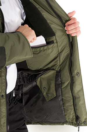 Куртка ДИКСОН зимняя, хаки-черный